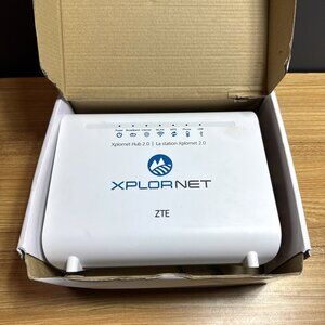 ZTE‎ XPLORNET Hub 2.0 WiFi Router LAN Home Gateway ZXHN H298A White Tested Works